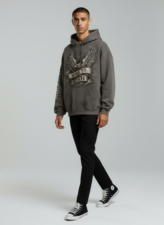 The Freedom Hoodie - Grey Coffee