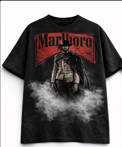 Marlboro Smoke Tee - Black