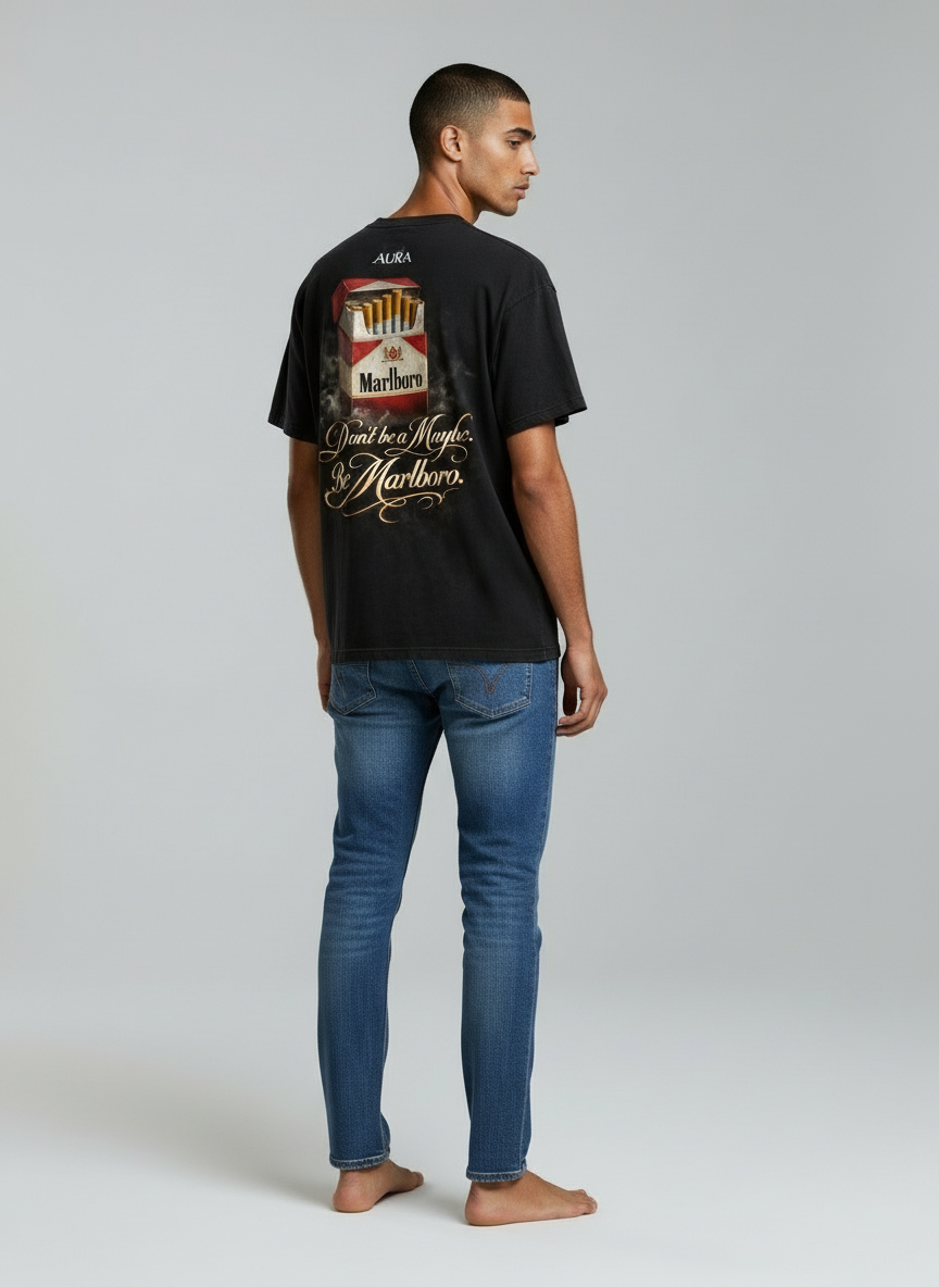Marlboro Smoke Tee - Black