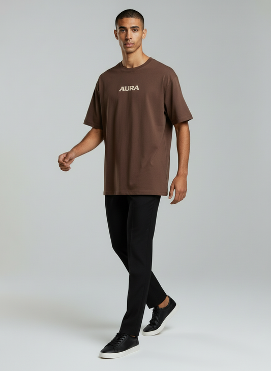 Aura Essential Tee - Coffee